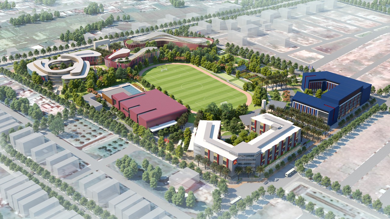 3D Perspective – An overview of Quang Ngai International Education City