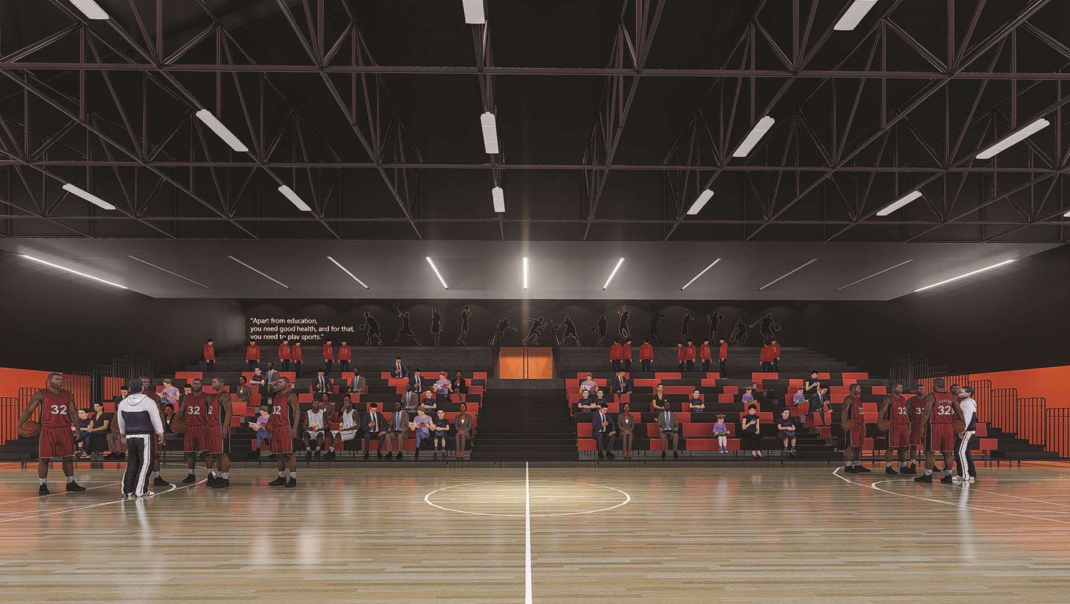 Picture 4- WASC-standard gymnasium for annual sports festivals