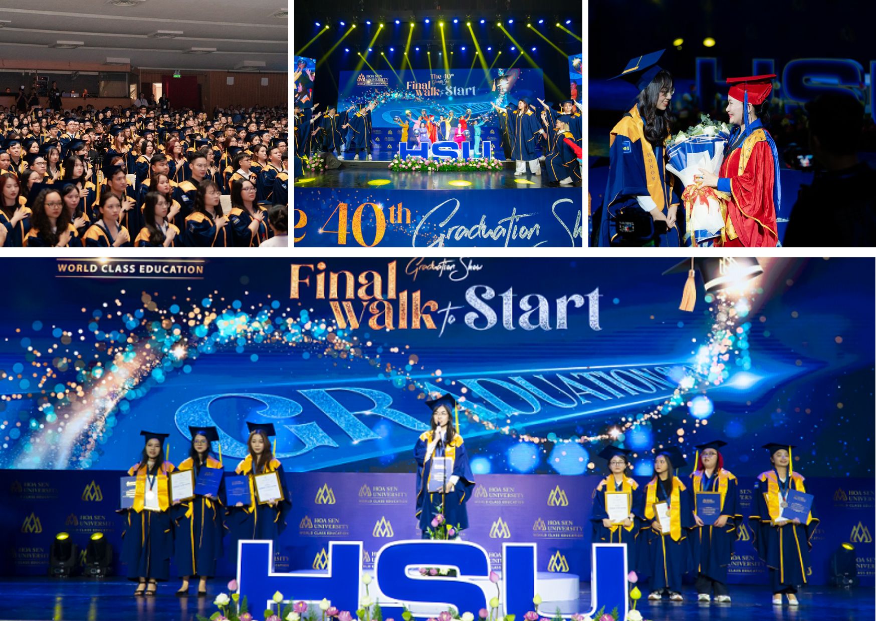 Lễ tốt nghiệp lần thứ 40 của gần 1.700 tân cử nhân HSU.