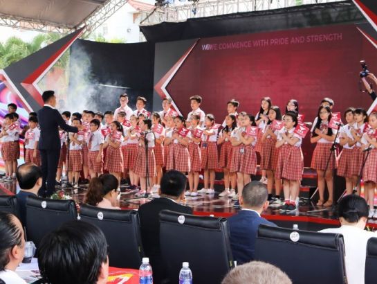 SNA students performing at the ceremony