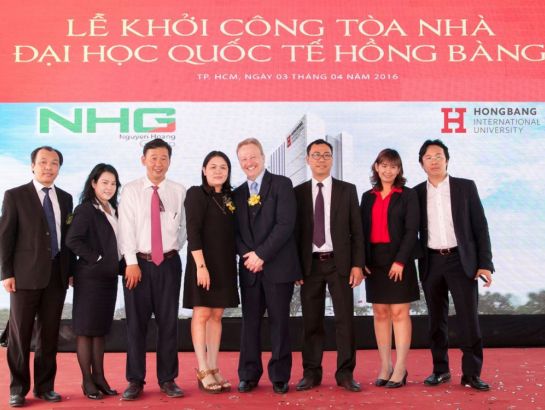 Groundbreaking ceremony of the HIU building