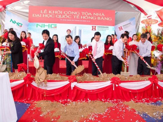 Groundbreaking ceremony of the HIU building