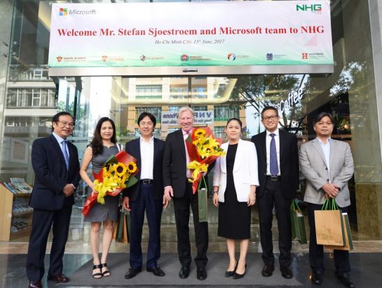 NHG Board of Leaders and senior leaders of Microsoft at iTower building - NHG office.