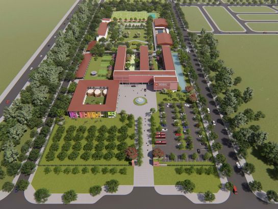 3D Perspective - Overview of iSchool Quang Tri.