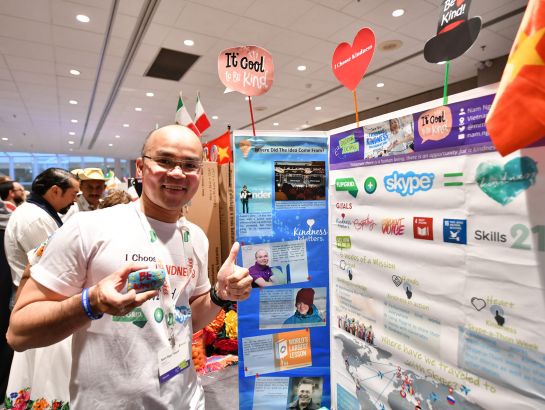 Mr. Ngo Thanh Nam and some project at the event.