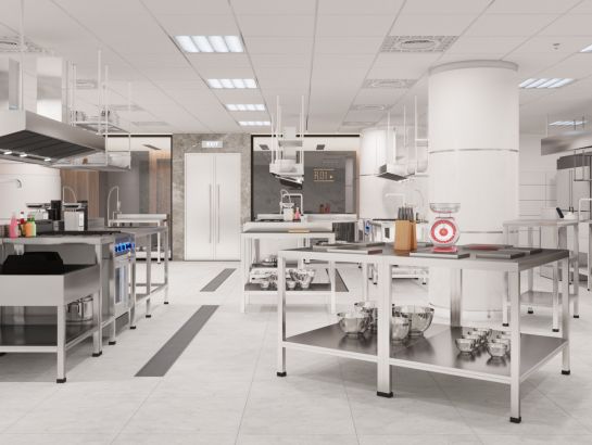 Sulyna Hotel's kitchen is fully equipped to compare with any others' in the city.
