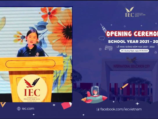 The new school year opening ceremony of  IEC Quang Ngai