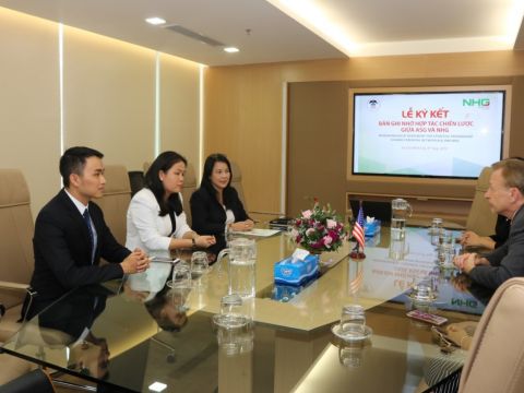NHG và ASG ký kết biên bản ghi nhớ về quan hệ hợp tác chiến lược, ngày 30/8/2016 tại văn phòng NHG