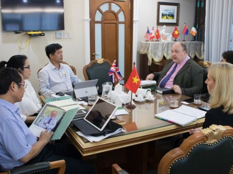 NHG Board of Management welcomed representatives of Stirling University, UK, visiting the group office.