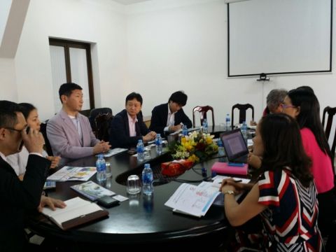 Lãnh đạo của Tập đoàn DAIWA và Lãnh đạo BVU tại buổi lễ ký kết hợp tác.