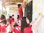 iSers in Rach Gia campus bringing Tet atmosphere to the home of lonely old people at Minh Long quarter, Minh Luong town, Chau Thanh district, Kien Giang province