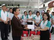 The HIU Faculty of Pharmacy charity group brings warmth to the Hòa Hảo Center.