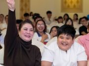 A vibrant atmosphere filled the art auction area as students, parents, and guests came together to spread humanistic values through every artwork.