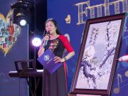 A vibrant atmosphere filled the art auction area as students, parents, and guests came together to spread humanistic values through every artwork.