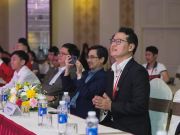 A vibrant atmosphere filled the art auction area as students, parents, and guests came together to spread humanistic values through every artwork.