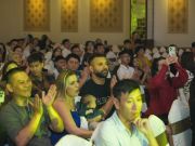 A vibrant atmosphere filled the art auction area as students, parents, and guests came together to spread humanistic values through every artwork.