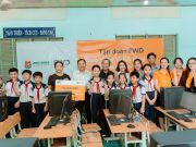 Thiết bị máy tính được trao đến Trường Tiểu học Diên Lâm, góp phần hỗ trợ hoạt động dạy và học tại nhà trường.