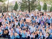 Thiết bị máy tính được trao đến Trường Tiểu học Diên Sơn, góp phần hỗ trợ hoạt động dạy và học tại nhà trường.