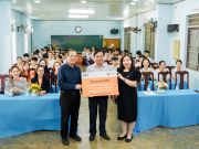 Chương trình trao tặng 76 bộ máy tính góp phần cải thiện điều kiện học tập cho học sinh địa phương.